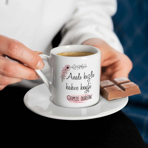 Analı Kızlı Kahve Keyfi Fincan Seti