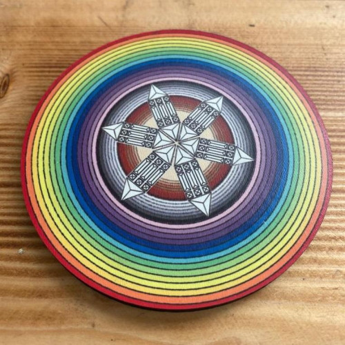 Atlantis Mandalası Bardak Altlığı- 4lü