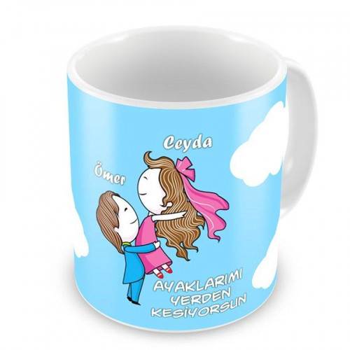 Ayaklarımı Yerden Kesiyorsun Kupa Bardak