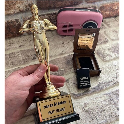 Babalar Günü Hediyesi Çakmak ve Oscar Seti