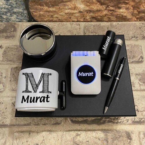 Dolu Dolu VİP Set T Kupalı Usb Çakmaklı Işıklı Tabaka