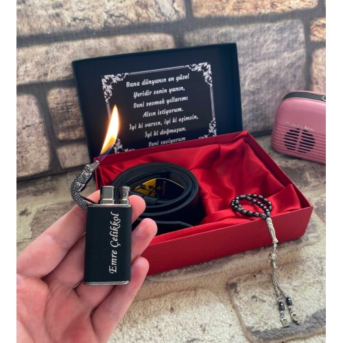 Erkeğe Lüks Kutulu Klasik Set