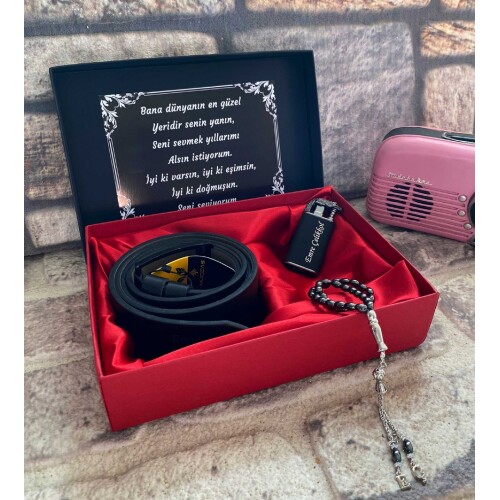 Erkeğe Lüks Kutulu Klasik Set