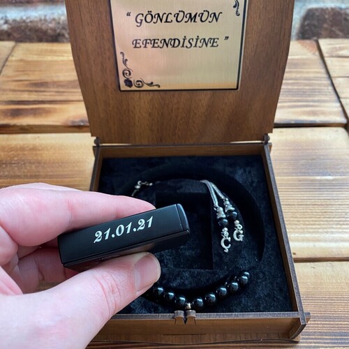 Gizli Bölmeli Çakmak ve Tespih Seti