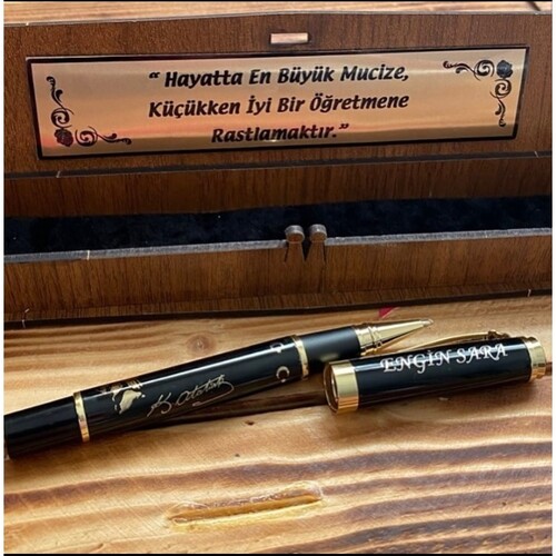 Kişiye Özel Ahşap Kutulu Atatürk Kalem