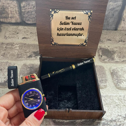 Kişiye Özel Atatürk Kalem ve Çakmak Seti