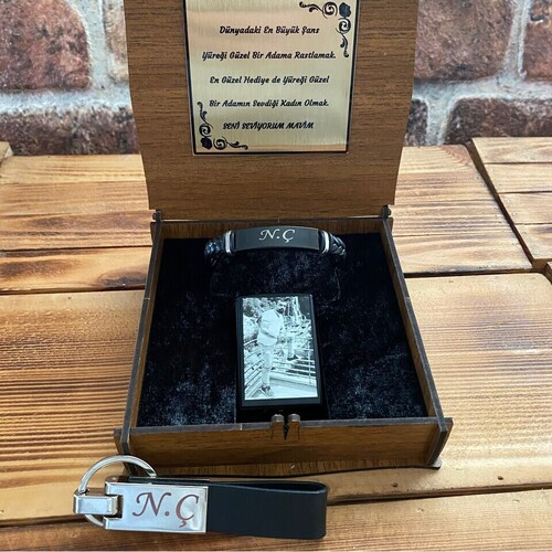 Kişiye Özel Bileklik Çakmak ve Anahtarlık Seti