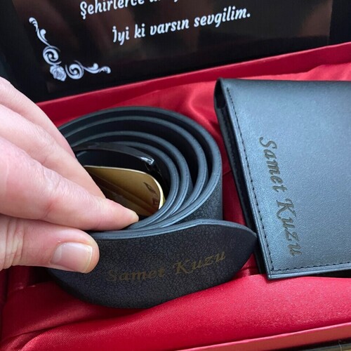 Kişiye Özel Cüzdan ve Kemer Seti