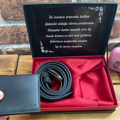 Kişiye Özel Cüzdan ve Kemer Seti