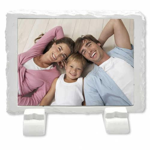 Kişiye Özel Fotoğraflı Doğal Beyaz Taş Baskı