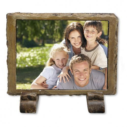 Kişiye Özel Fotoğraflı Doğal Kahverengi Taş Baskı