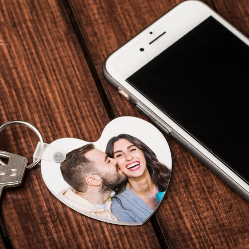 Kişiye Özel Kalp Anahtarlık 2li Set