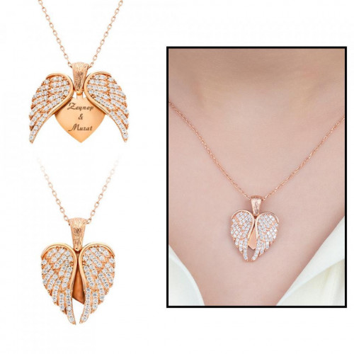 Kişiye Özel Melek Kanadı Kolye