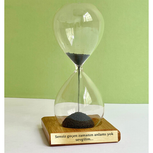 Kişiye Özel Mesajlı Mıknatıslı Kum Saati