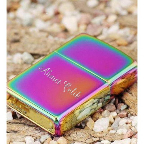 Kişiye Özel Mor Yanardönerli Çakmak