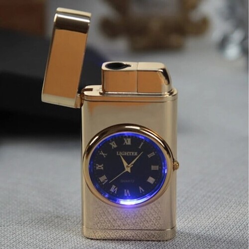 Kişiye Özel Saatli Çakmak 4 Renk Seçeneği