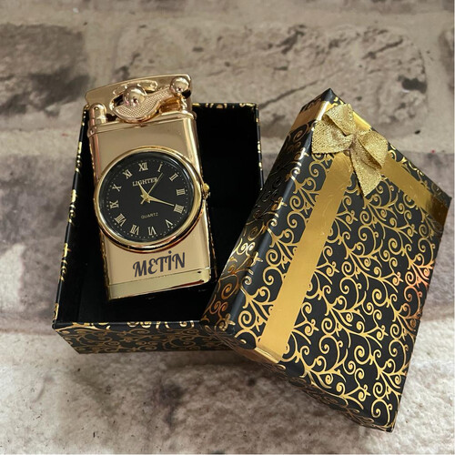 Kişiye Özel Saatli Lüx Çakmak