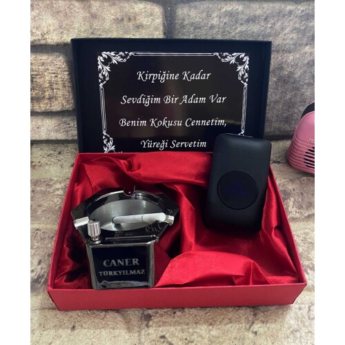 Lüks Sihirli Küllük ve Usb Şarjlı Işıklı Tabaka Çakmak