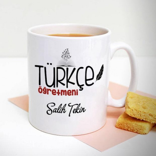 Öğretmene Hediye Kupa Bardak - Türkçe Öğretmeni