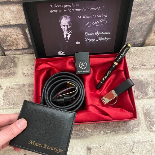 Öğretmenler Günü Hediyesi Deri Set