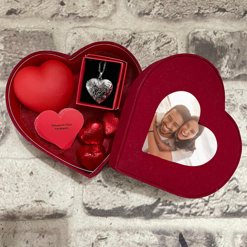 Sevgililer Günü Hediyesi Kolyeli Aşk Kutusu