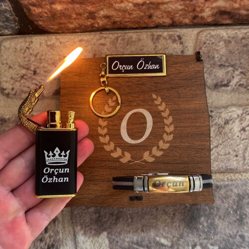 Sevgiliye Hediye Timsah Çakmak Seti