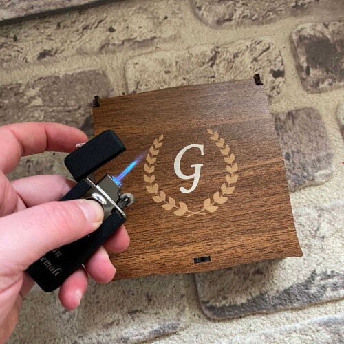 Seviliye Hediye Toz Kehribar Çift Yönlü Çakmak