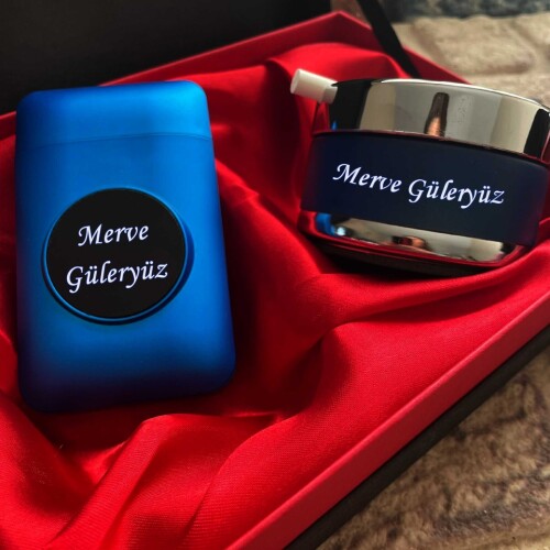 Usb Çakmaklı Işıklı Sigara Tabakası Mavi