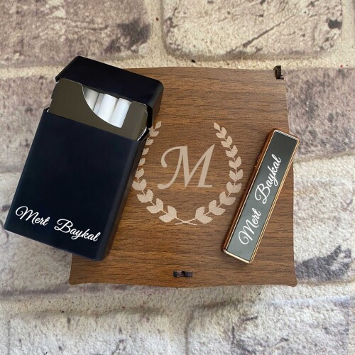 Usb Şarjlı Çakmak ve Sigara Kutusu