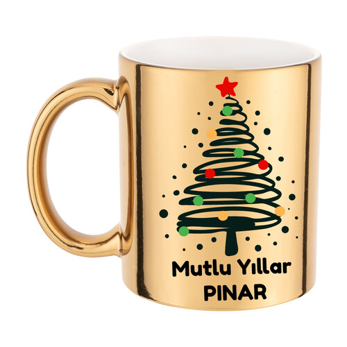 Yılbaşı Hediyesi Gold Kupa Bardak