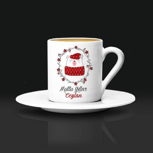 Yılbaşı Hediyesi Kahve Fincanı Yılbaşı Ayısı