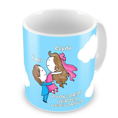 Ayaklarımı Yerden Kesiyorsun Kupa Bardak