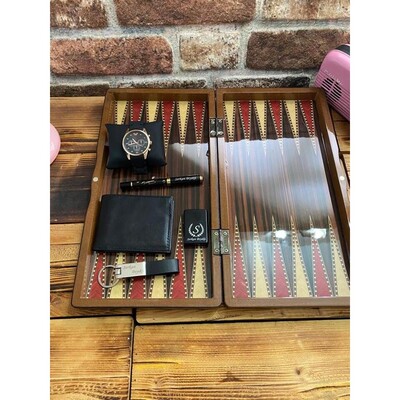 Erkeğe Hediye Tavlalı Aksesuar Seti