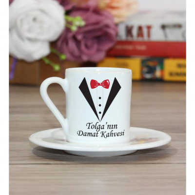 İsme Özel Damat Kahvesi Fincanı