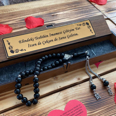 Kişiye Özel Ahşap Kutulu Tespih - 5 Renk Seçeneği