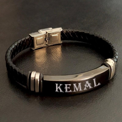 Kişiye Özel Deri Bileklik