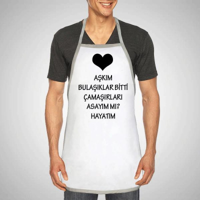 Kişiye Özel Esprili Erkek Önlüğü