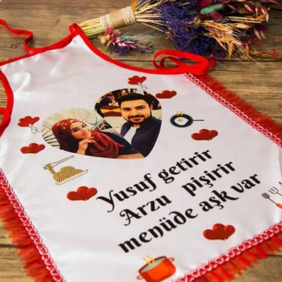 Kişiye Özel Fırfırlı Mutfak Önlüğü