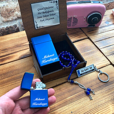 Kişiye Özel Mavi Hediye Seti