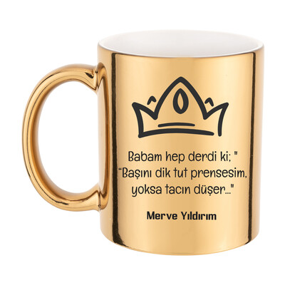Prenseslere Özel Gold Kupa Bardak