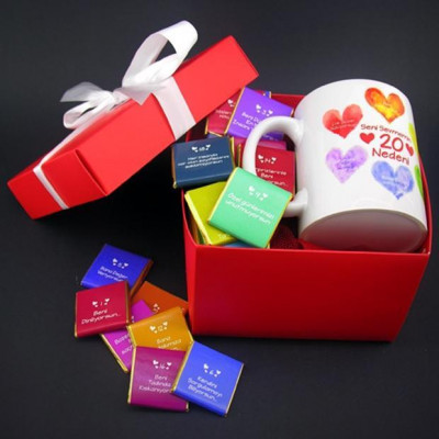 Seni Bu Yüzden Çok Seviyorum Çikolata ve Kupa Bardak Seti