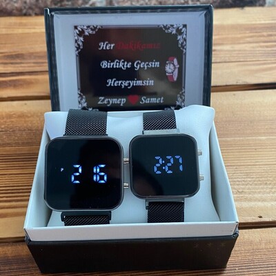 Sevgiliye Özel 2li Dijital Saat