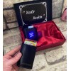 Lüks Set Kutulu Mekanizmalı Kartlık Cüzdan ve Usb Şarjlı Çakmaklı Sigara Tabakası