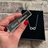 Usb Şarjlı Çakmak Zirkon Taş Sonsuzluk Kolye