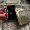 Usb Şarjlı Çakmak Zirkon Taş Sonsuzluk Kolye Gold Renk